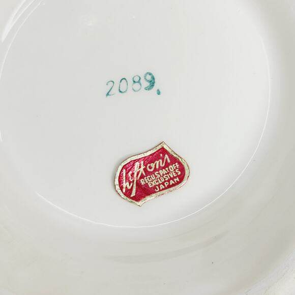 Vintage  Lefton 1958 Ceramic Della Robbia Robia Fruit Dish with Lid - Picture 15 of 15